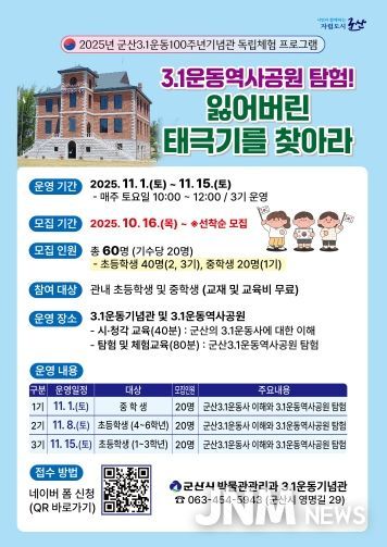 3.1운동기념관독립운동체험프로그램운영