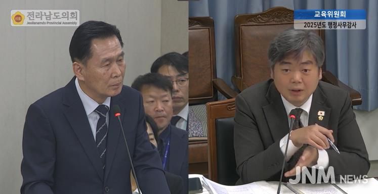 행정사무감사 중인 박원종 전남도의원