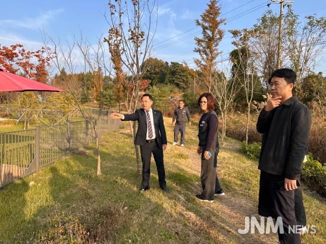 완주군의회 성중기 의원, 모아미래도(2차) 배수문제 해결 위한 현장 방문