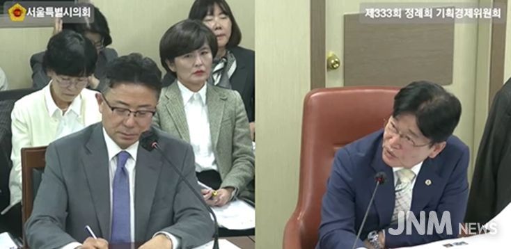 김용일 서울시의원, 경제실 행정사무감사에서 청년인턴 정규직 전환 저조 및 비더비 공간 활용 효율성 지적