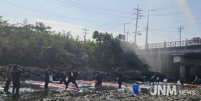 사천시, 수질오염사고 대비 합동방제훈련 실시