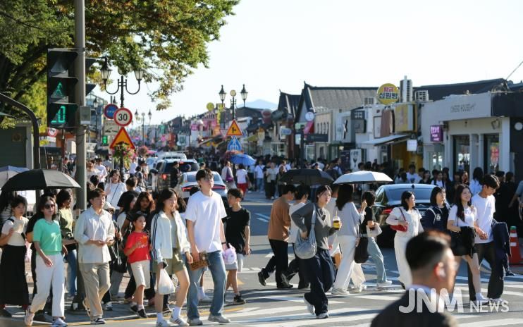 경주 황리단길 전경