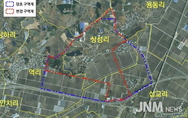 토지거래허가구역 조정 도면