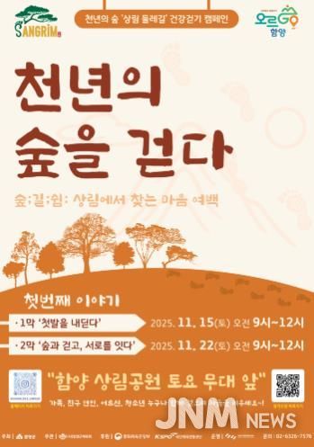 천년의 숲, 걷기와 문화가 만나다