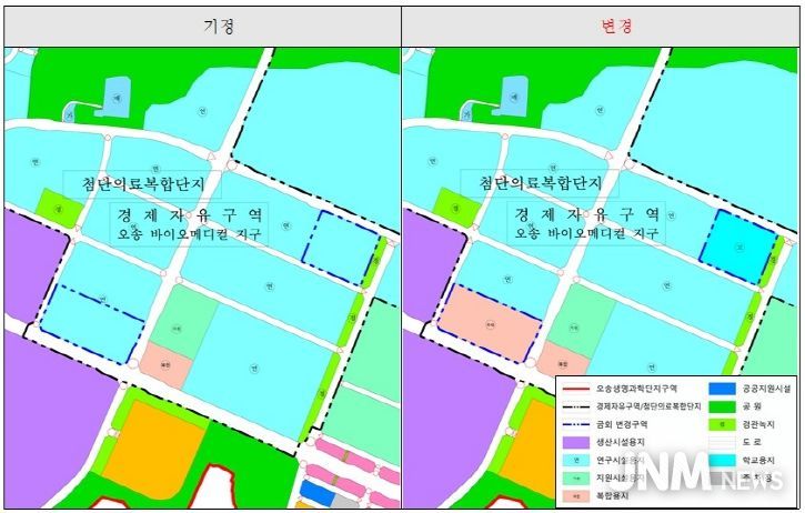 오송첨단의료복합단지 위치도