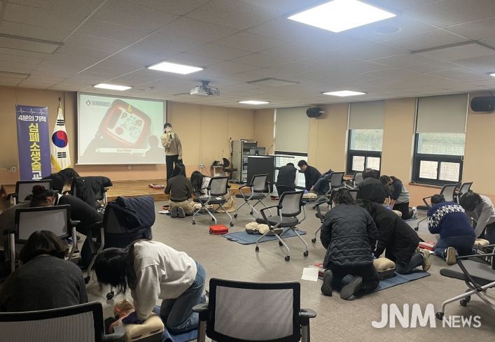 홍천군보건소, 심폐소생술 및 응급처치 교육 진행