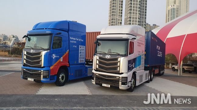 국내 최초 수소전기 트랙터 실증차량