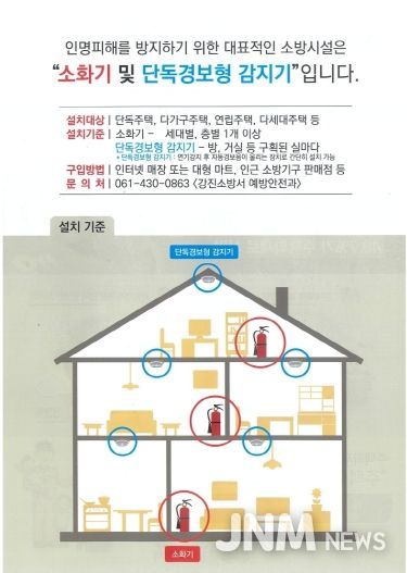 강진소방서, 주택용 소방시설 설치문화 확산 위해 공인중개사와 협력