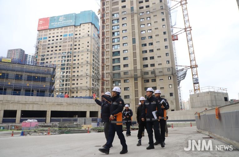 계양소방서, 겨울철 고층건축물 공사현장 대상 관서장 현장예찰