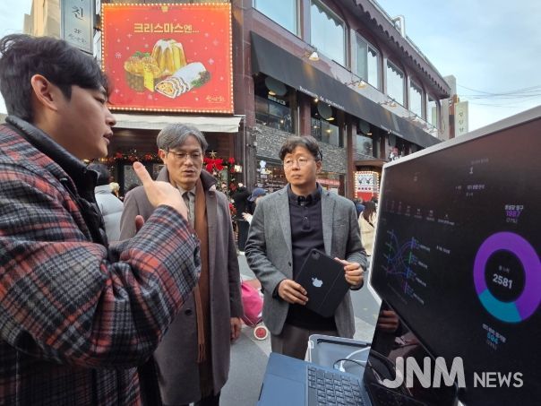 라이다(LiDAR) 센서 기반 유동인구 분석 기술 시연회