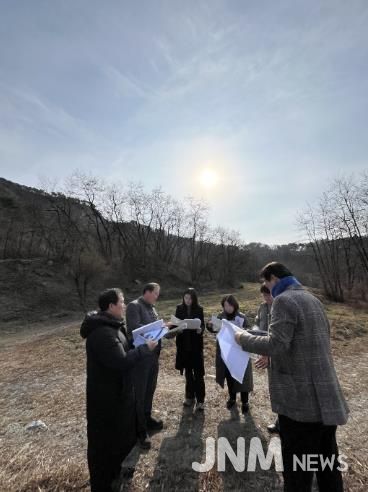 12월 10일 문화복지환경위원회가 고용산 숲속야영장 조성사업 관련 예산안 심의에 앞서 사업 현장을 직접 방문했다.