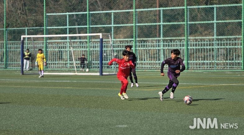 지난해 유소년 축구 스토브리그 경기 모습