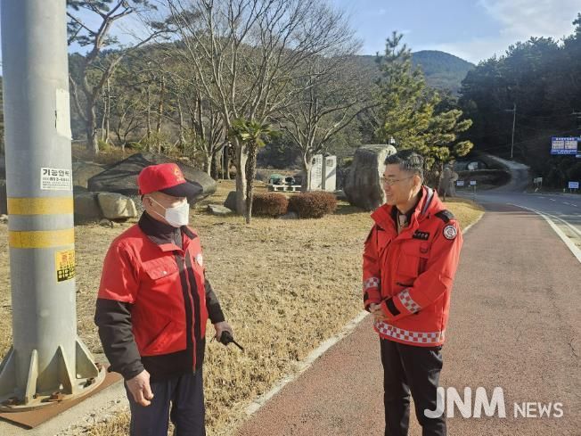 정석원 남해군 부군수, 산불방지 인력 현장 점검 실시