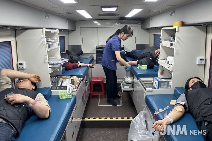 구례군, 동절기 혈액 수급 안정화를 위한 헌혈 행사 개최