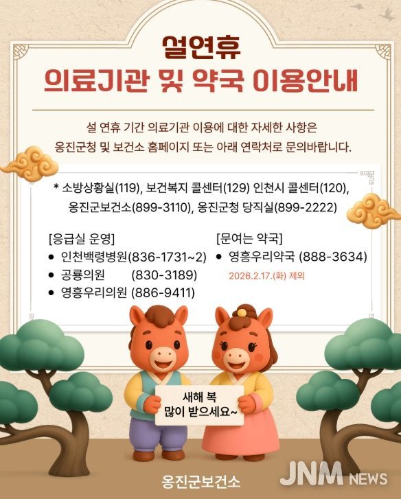 설 연휴 5일간 응급진료체계 가동