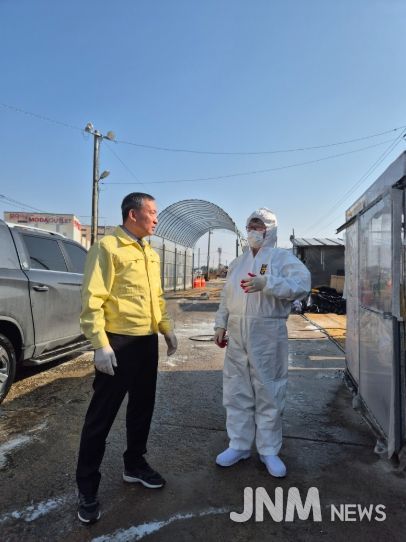 김제시, 가축전염병 예방 위해 방역초소 현장점검 실시