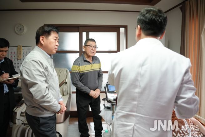 오영훈 제주도지사, 재택의료 현장 점검